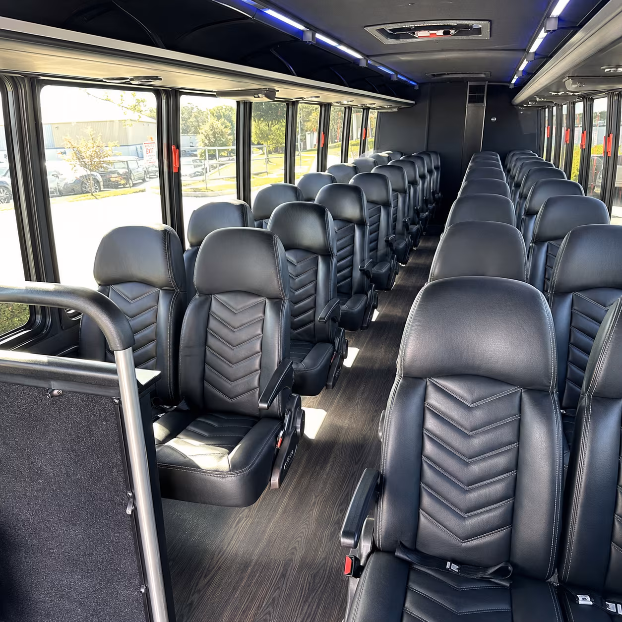 sandy airport transportation onboard seating