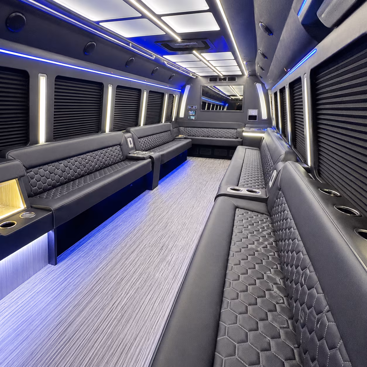 sandy party bus rentals inside